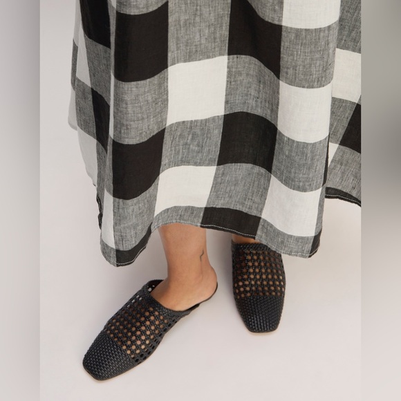 Everlane The Linen Oversized Puff Sleeve - Gingham (S) - Picture 13 of 13